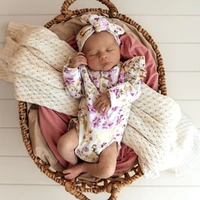Snuggle Hunny - Isla Long Sleeve Organic Bodysuit with Frill