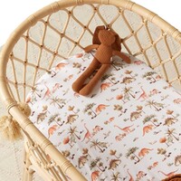 Snuggle Hunny Kids - Dino Fitted Bassinet Sheet