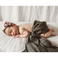 Snuggle Hunny Kids - Dusty Olive Organic Muslin Wrap
