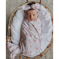 Snuggle Hunny Kids - Esther Jersey Wrap and Topknot Set