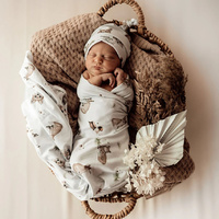 Snuggle Hunny Kids - Fox Baby Jersey Wrap and Beanie Set