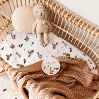 Snuggle Hunny - Fox Organic Fitted Bassinet Sheet