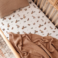 Snuggle Hunny - Fox Organic Fitted Cot Sheet