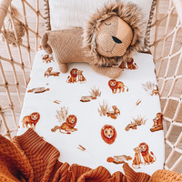 Snuggle Hunny - Lion Organic Fitted Bassinet Sheet
