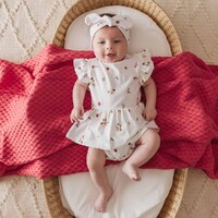 Snuggle Hunny - Ladybug Short Sleeve Organic Dress