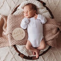 Snuggle Hunny - Milk Long Sleeve Organic Bodysuit