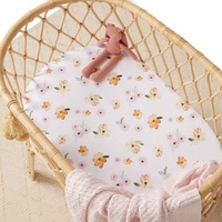 Snuggle Hunny - Poppy Fitted Bassinet Sheet