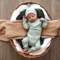 Snuggle Hunny - Sage Organic Baby Growsuit