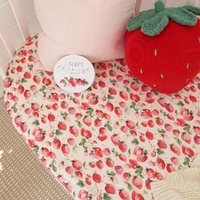 Snuggle Hunny - Strawberry Organic Fitted Cot Sheet