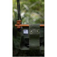 Solvej Swings - Moss Green Convertible Baby and Toddler Swing