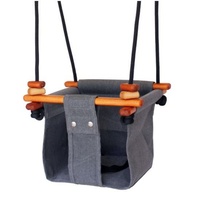 Solvej Swings - Smokey Grey Convertible Baby and Toddler Swing