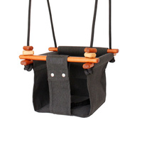 Solvej Swings - Slate Grey Convertible Baby and Toddler Swing