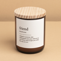 The Commonfolk Collective - Dictionary Meaning Candle - Friend