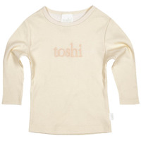 Toshi - Dreamtime Organic Tee Long Sleeve with Logo - Feather