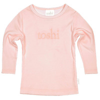 Toshi - Dreamtime Organic Long Sleeve Tee with Logo - Pearl