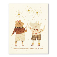 Three-hundred and sixty-five wishes Birthday Card