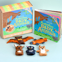 Tara Treasures - Australian Finger Puppet and Book Set by Frane Lessac