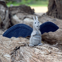 Tara Treasures - Felt Dragon Navy Blue