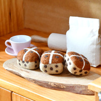 Tara Treasures - Felt Hot Cross Bun (Set of 3)