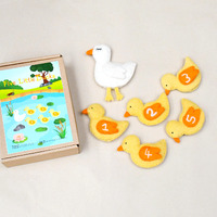 Tara Treasures - Five Little Ducks Finger Puppet Set