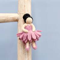 Tara Treasures - Felt Waldorf Pocket Doll - Blush Dress