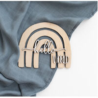 Timber Tinkers - Hello World Arch Rainbow Announcement - Natural