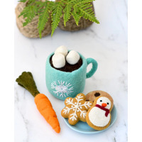 Tara Treasures - Santa's Snacks with Blue Hot Chocolate Cup