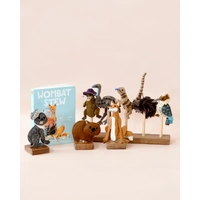 Tara Treasures - Wombat Stew Finger Puppet Set