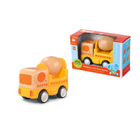 Wooden Friction Truck Concrete Mixer with Sounds and Lights