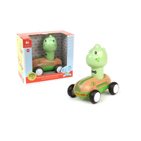 Wooden Press Go Racer Dinosaur with Sounds and Lights
