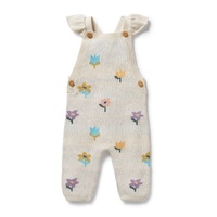 Wilson + Frenchy - Flower Pop Organic Knitted Jacquard Overall