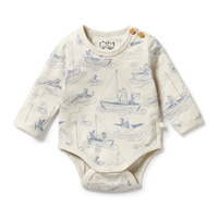 Wilson + Frenchy - Sail Away Organic Bodysuit