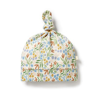 Wilson + Frenchy - Tinker Floral Organic Knot Hat [Size: NB]