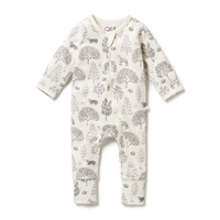Wilson + Frenchy - Woodland Organic Zipsuit with Feet