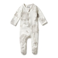 Wilson + Frenchy - Welcome to the World Organic Zipsuit with Feet