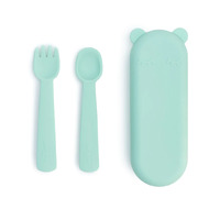 We Might Be Tiny - Feedie Fork & Spoon Set - Mint