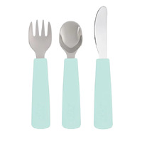 We Might Be Tiny - Toddler Feedie Cutlery Set - Mint