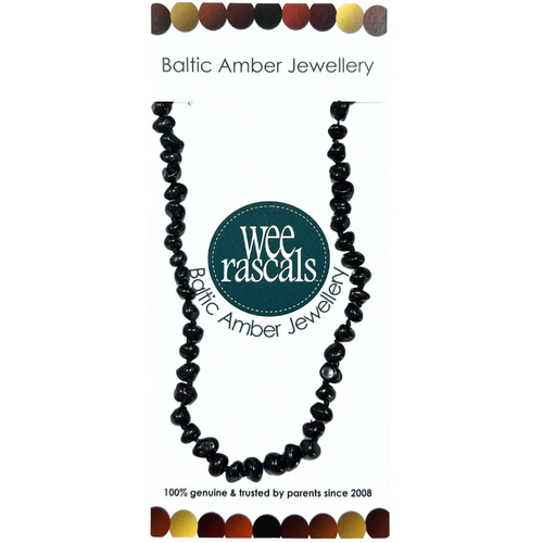 Wee Rascals - Amber Infant Necklace 33cm - Various Colours [Colour: Dark Cognac]