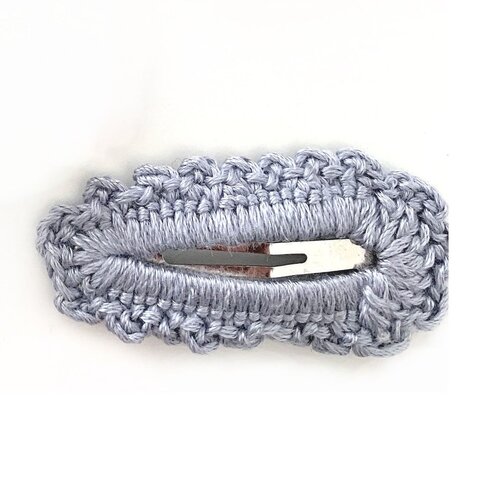 Sister Bows - Crochet Clip Pair - Assorted Colours [Colour: Blue]