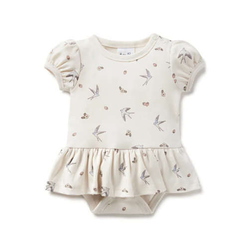 Aster & Oak - Swallow Dress Onesie [Size: 0-3 Months]