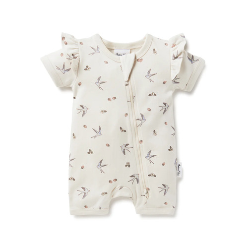 Aster & Oak - Swallow Zip Romper [Size: 3-6 Months]