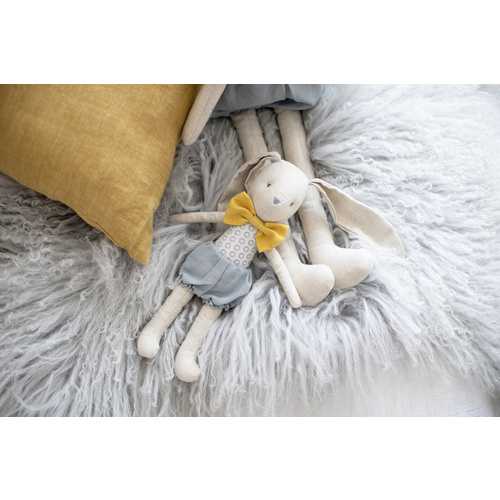 Alimrose - Baby Boy Bunny Butterscotch and Grey