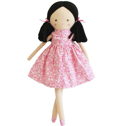 Alimrose - Frankie Doll Hot Pink Floral 42cm