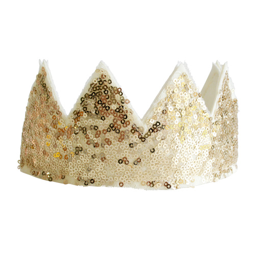 Alimrose - Gold Sequin Crown