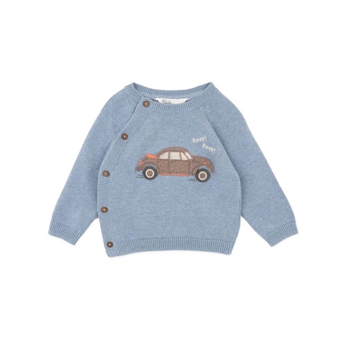 Bebe - Alvin Car Organic Knitted Jumper [Size: 0000]