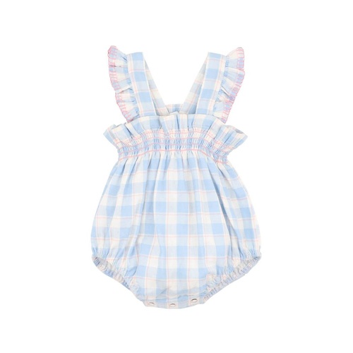 Bebe - Bonnie Check Organic Bodysuit [Size: 000]