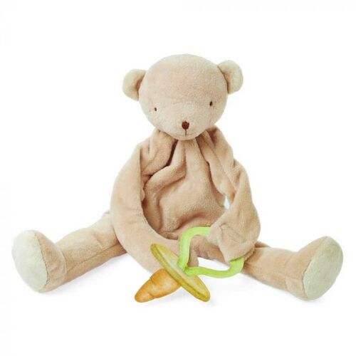 Bao Bao Bear Tan Silly Buddy Pacifier Holder