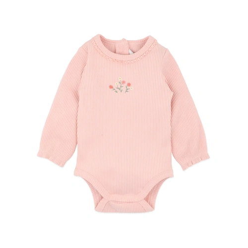 Bebe - Emmy Long Sleeve Rib Bodysuit [Size: 000]