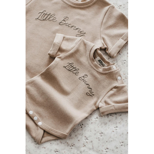 Bencer & Hazelnut - Little Bunny Embroidery Bodysuit/ Tee  [Size: 3]