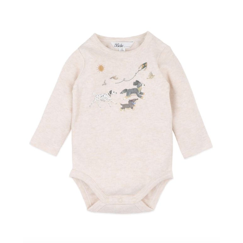 Bebe - Otto Dogs Organic Long Sleeve Bodysuit [Size: 0000]